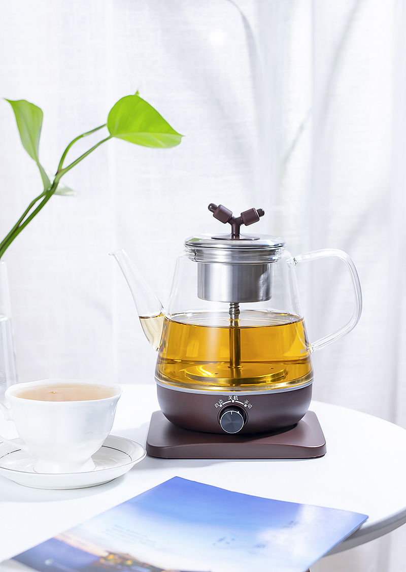 水壶 玻璃 花茶煮茶器 拍摄