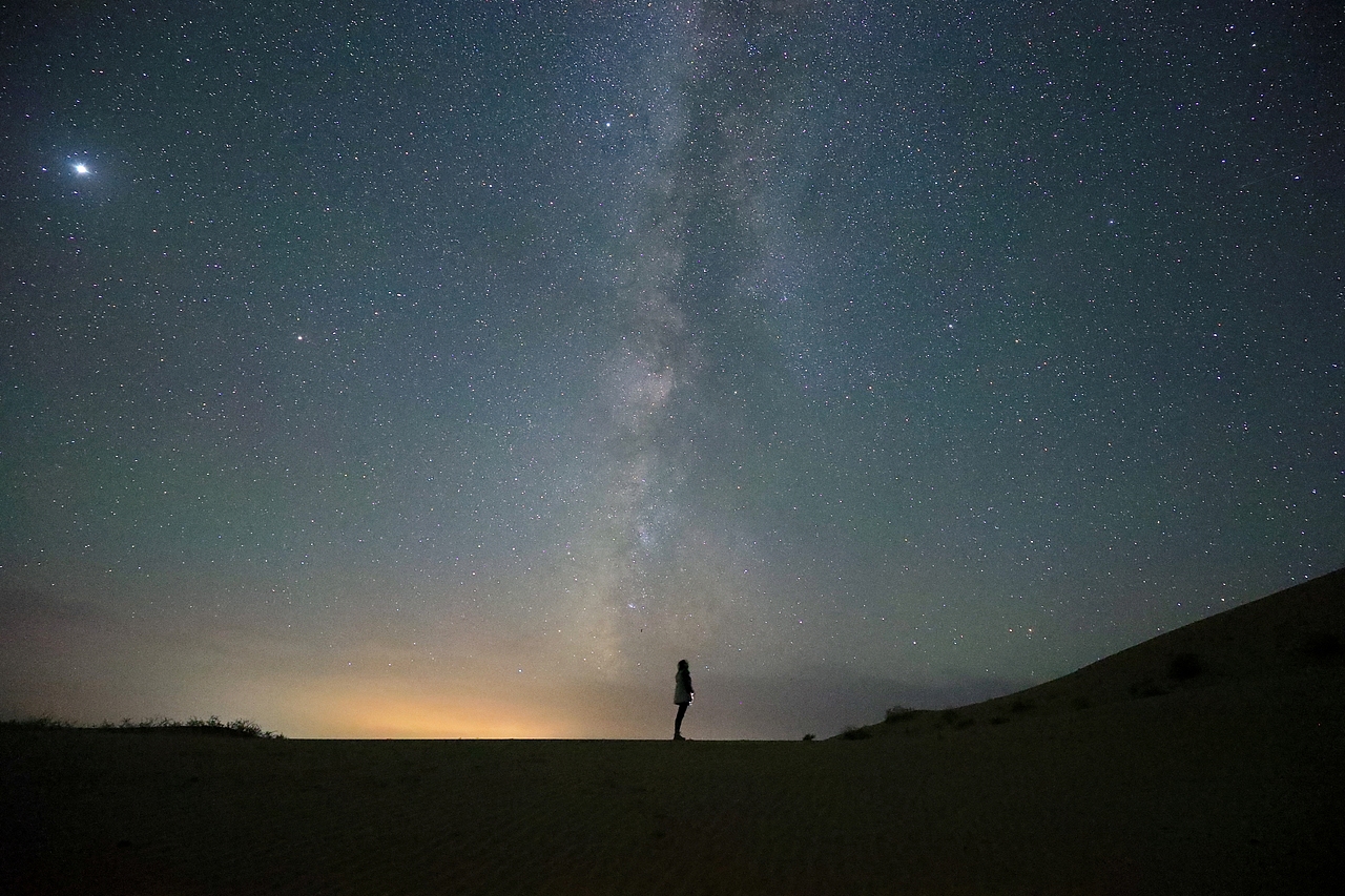 沙漠之銀河（圖ZMjc2OTc3MjQw） - 風(fēng)光攝影 - 站酷設(shè)計(jì)師攝影師韓斌原創(chuàng)素材 - 站酷ZCOOL