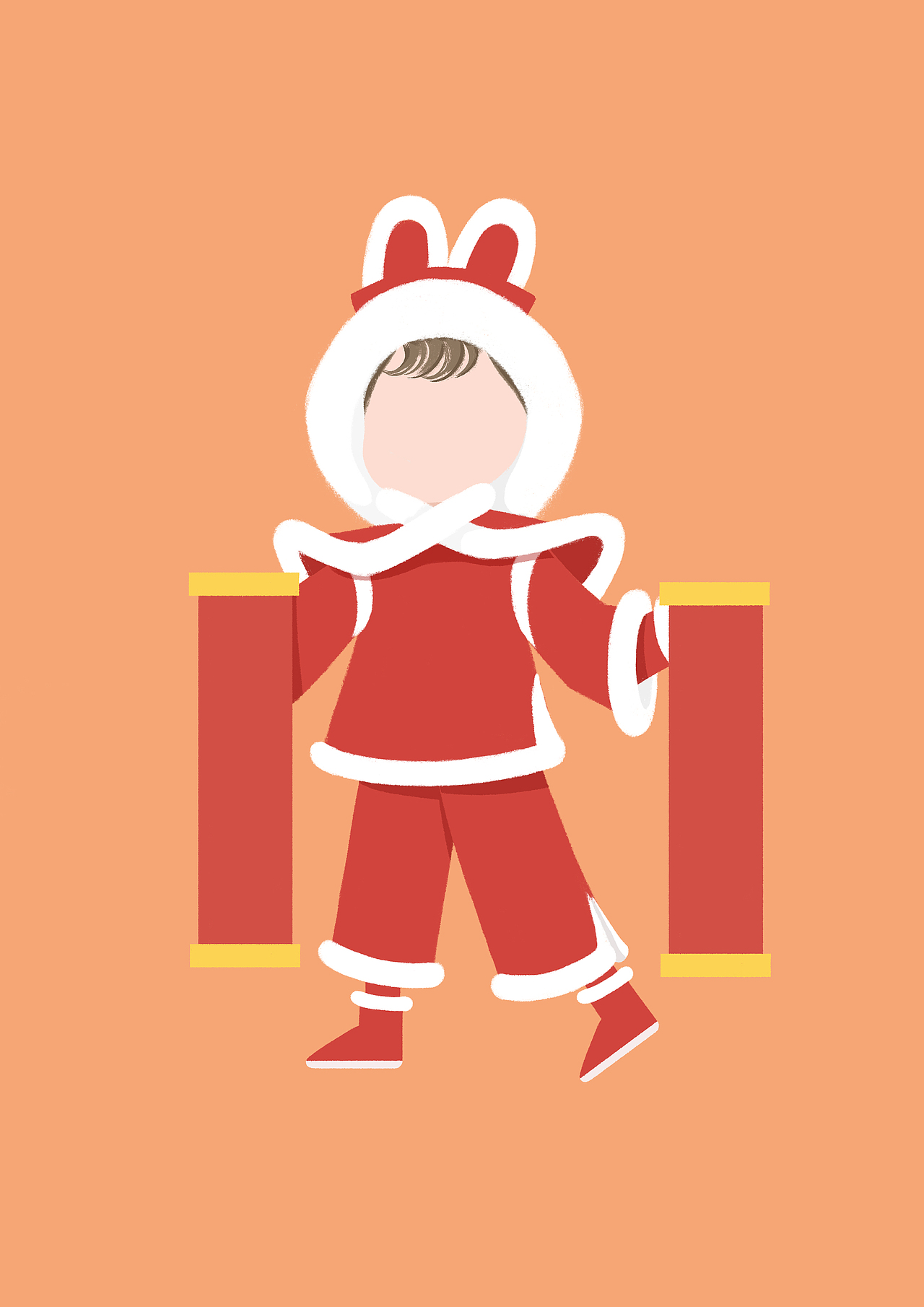 新春快乐新年娃娃步骤图