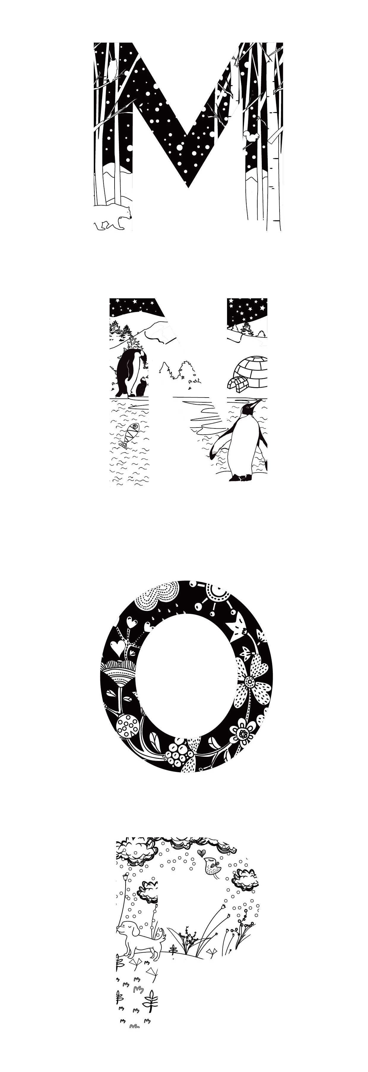 字母插画（图ZNzA5MzIzNDA=） - 新锐潮流插画 - 站酷设计师刘喆钰_Ra原创素材 - 站酷ZCOOL