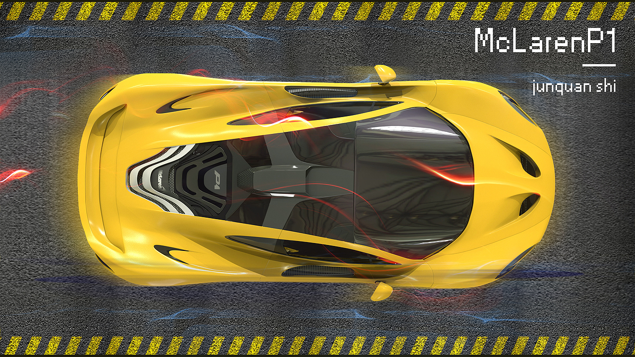 mclaren p1 迈凯伦跑车建模练习