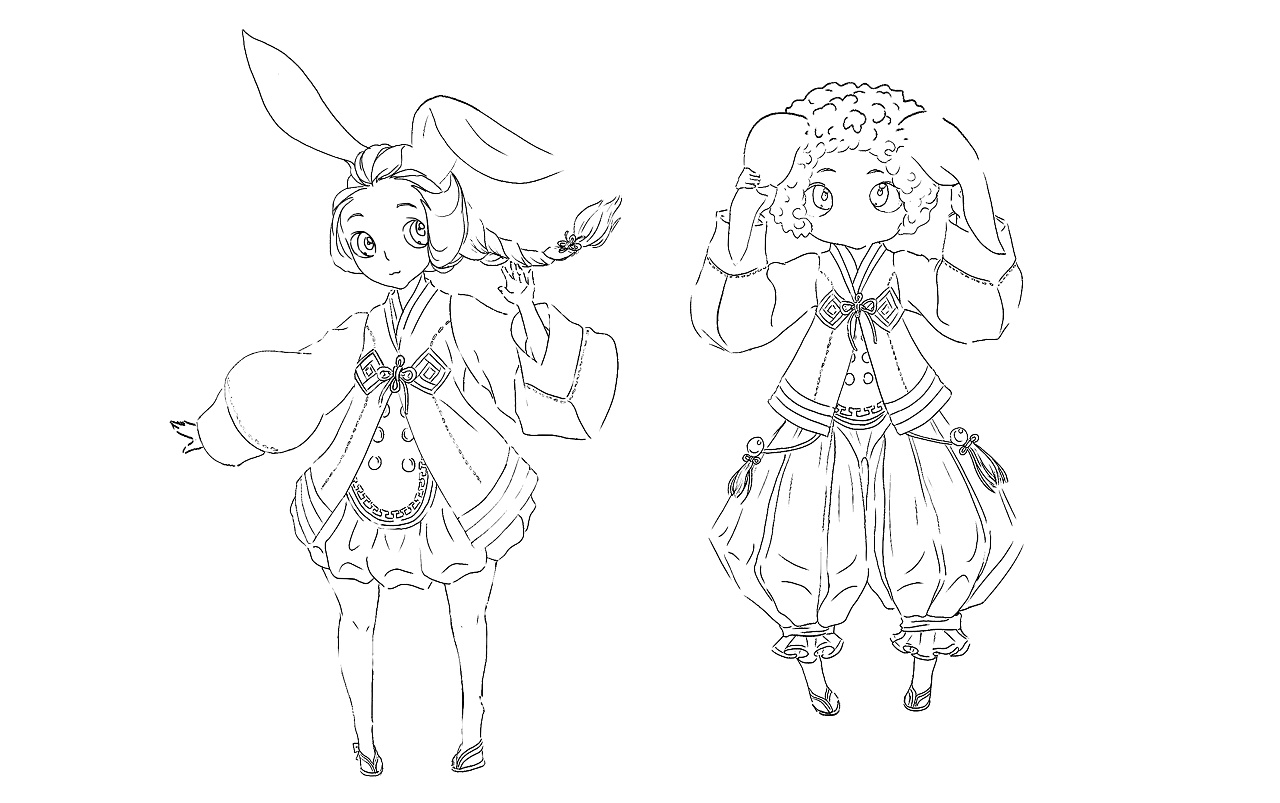 游戏原画线稿练习|插画|游戏原画|练少清 - 原创作品 - 站酷 (zcool)