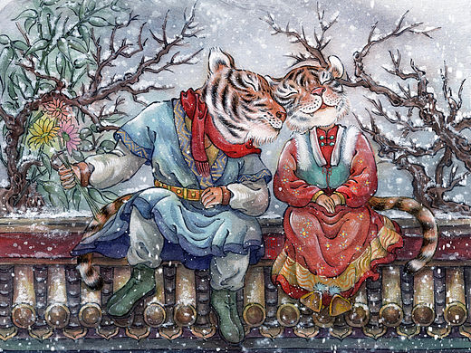 一下就白了头｜大雪节气（个人主页-ZNjU1NDQzNDg=） - 商业插画 - 站酷设计师决明_jueming原创素材 - 站酷ZCOOL