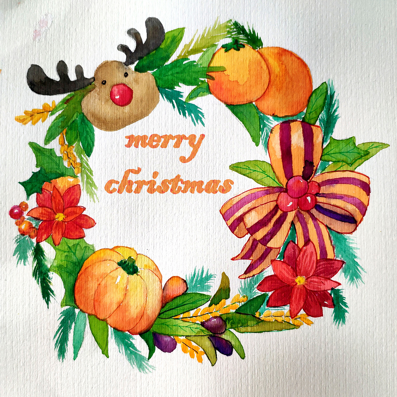 收藏 圣诞节花环 收藏 圣诞节素材 收藏 圣诞节儿童画素材 收藏 大雪