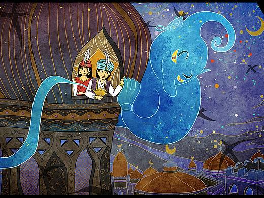 Aladdin and the magic lamp阿拉丁神灯