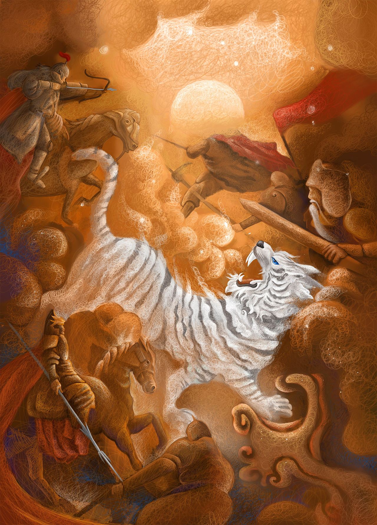 白虎一直是英勇的象征