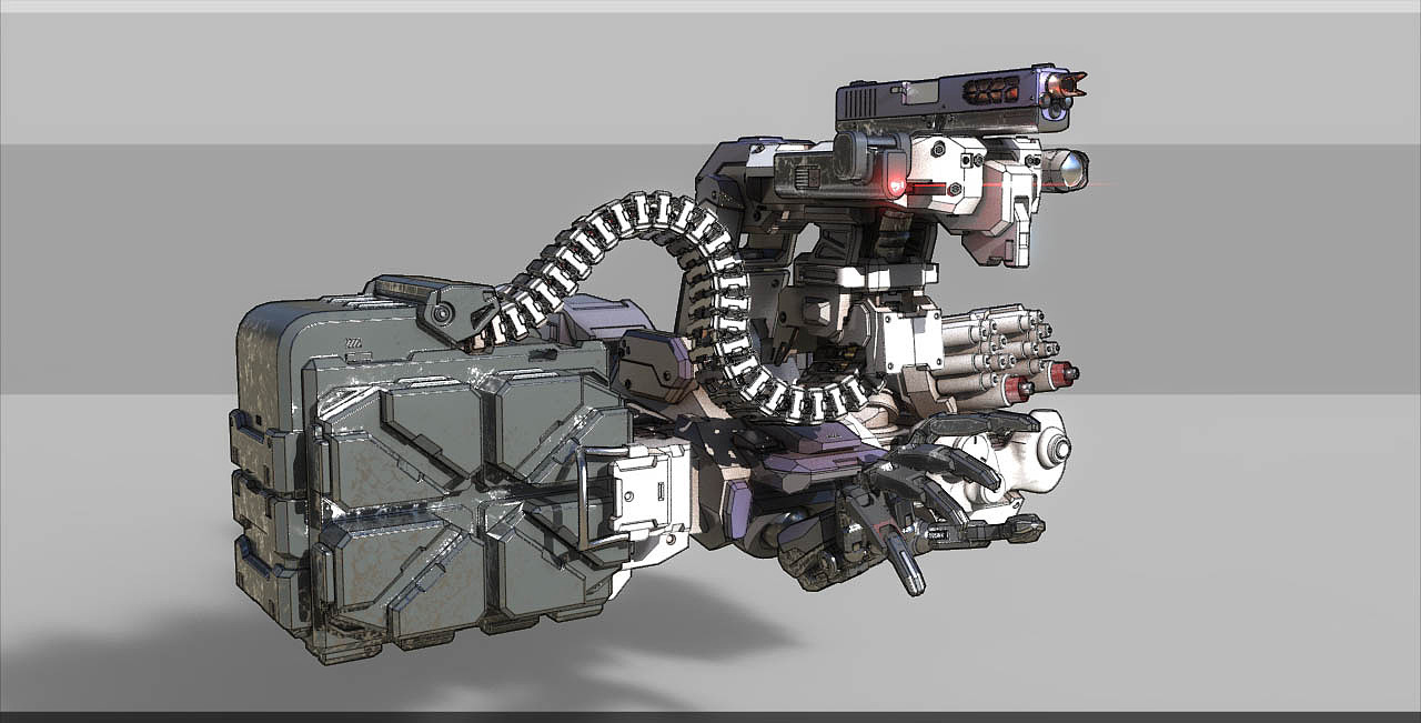 GLOCK-AMGE外骨骼重型枪管自动手枪（图ZMTQ1ODkwNzE2） - 概念设定 - 站酷设计师azgcz原创素材 - 站酷ZCOOL