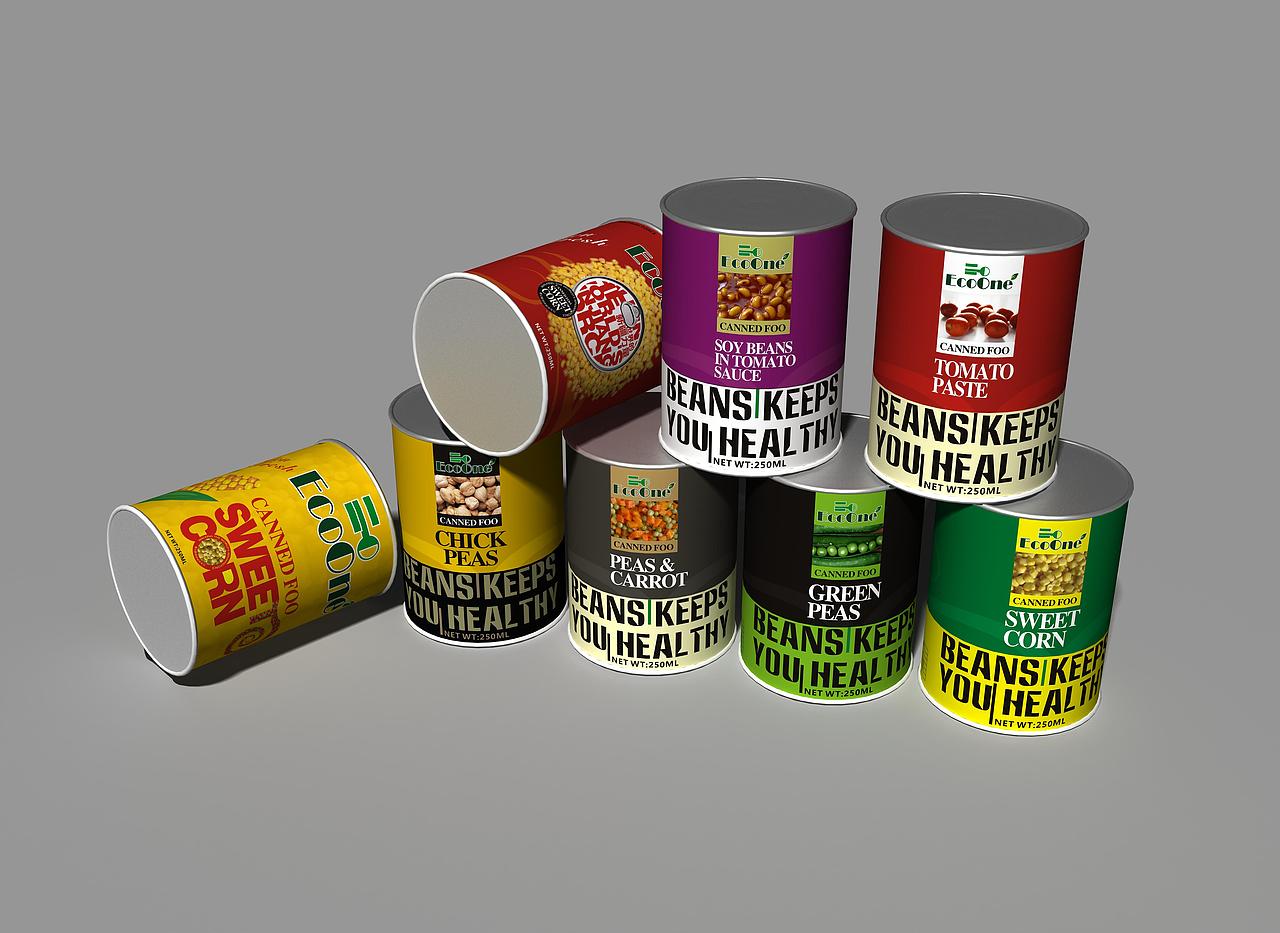 出口豆类罐头包装