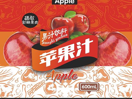 一款饮料瓶身标签设计/时尚简约型的味道