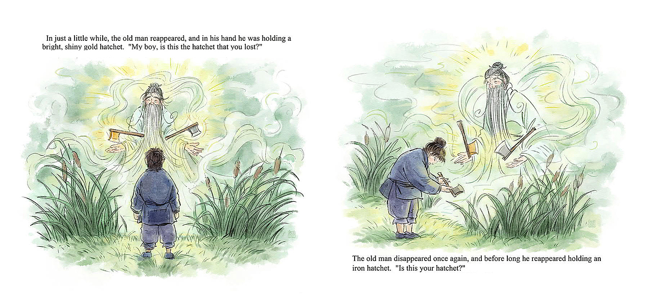 图书《Chinese Folktales 》插图部分（图ZMjg2NTAyNTA0） - 商业插画 - 站酷设计师木屿熙Muyuxi原创素材 - 站酷ZCOOL