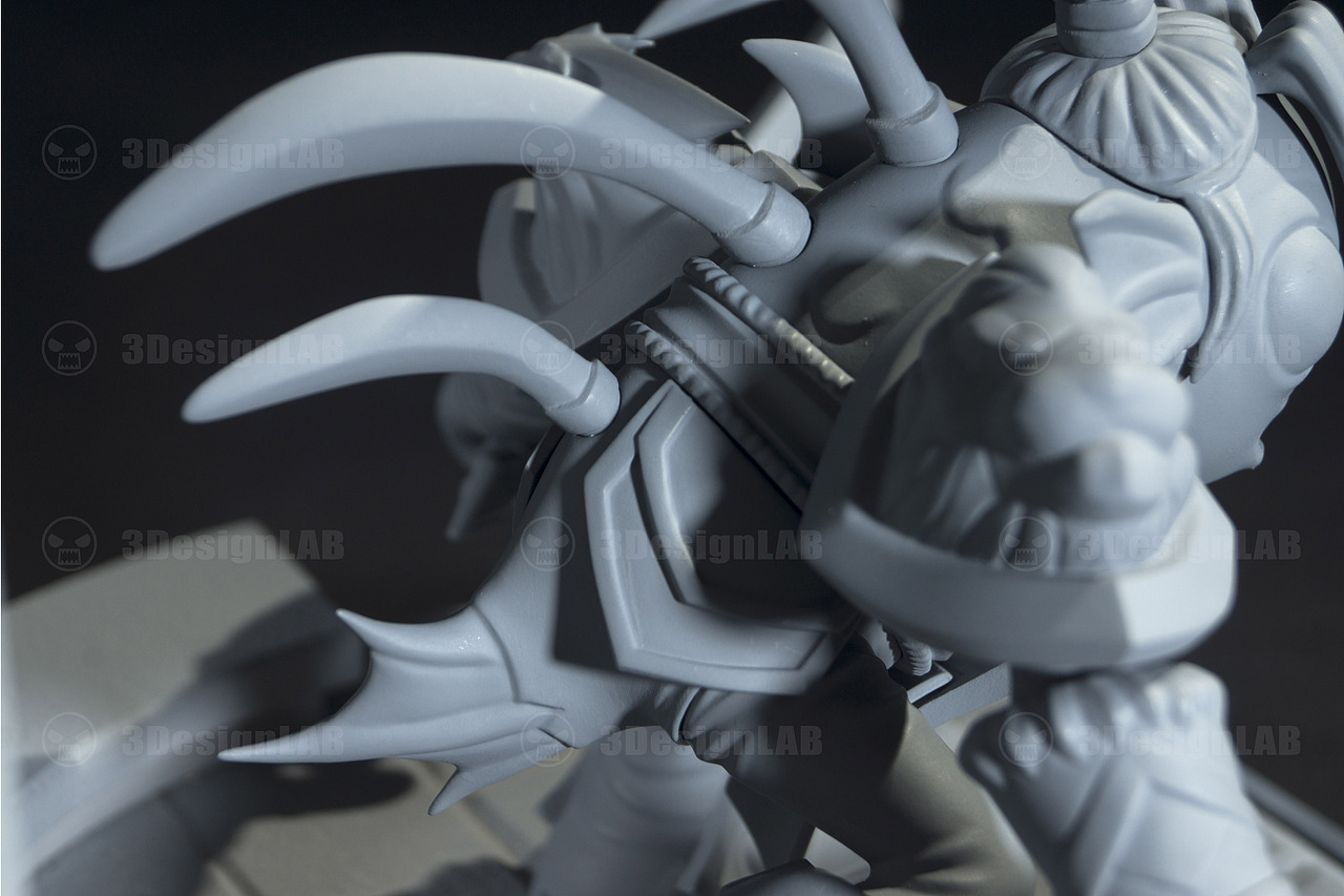 3DesignLab出品【小鱼人 Varimloc】灰模（图ZMTEyMzU3NzY4） - 手办/模玩 - 站酷设计师3DesignLab原创素材 - 站酷ZCOOL