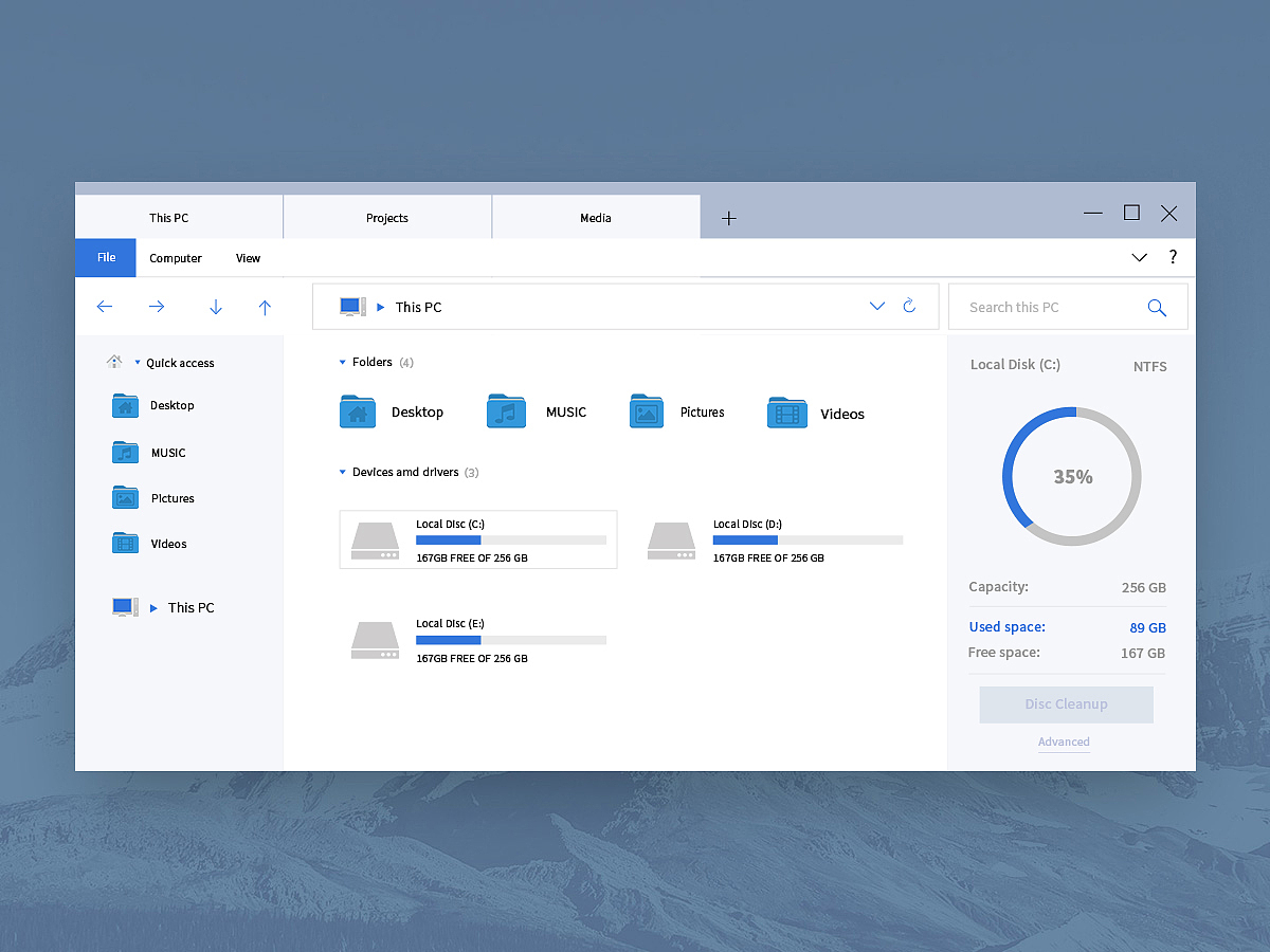 文件管理界面|ui|软件界面|定春是只猫 - 原创作品 - 站酷 (zcool)