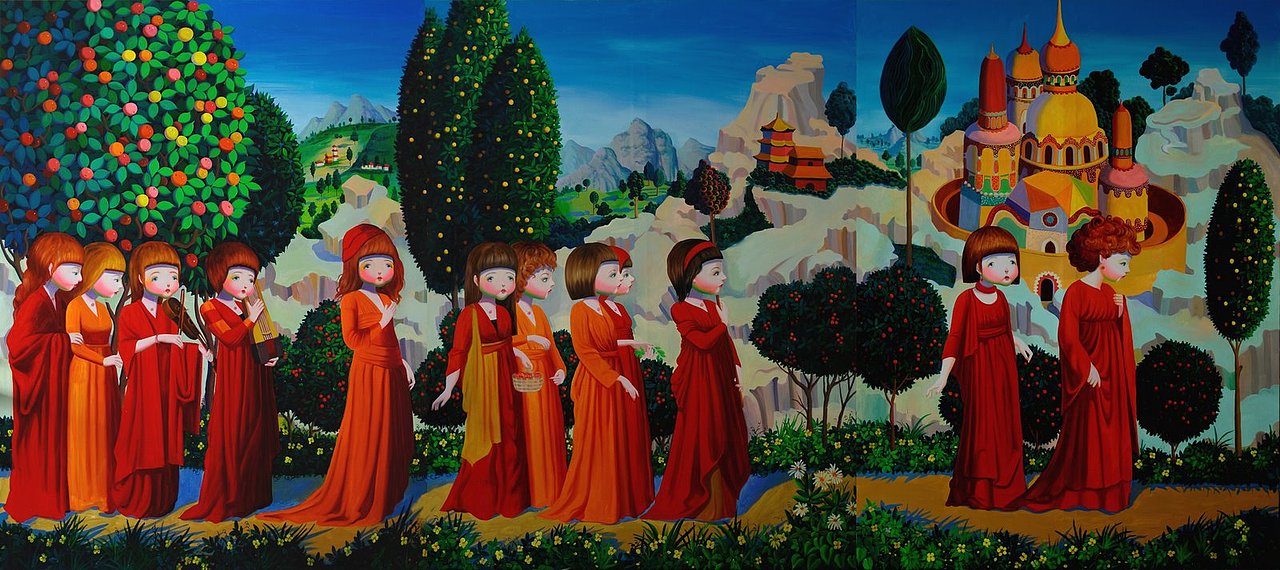 乌托邦|纯艺术|绘画|孙立沙_原创作品-站酷zcool