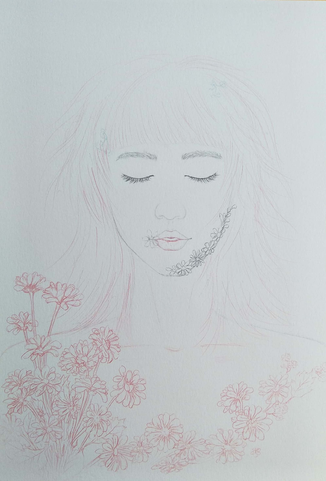 水彩手绘人物插画