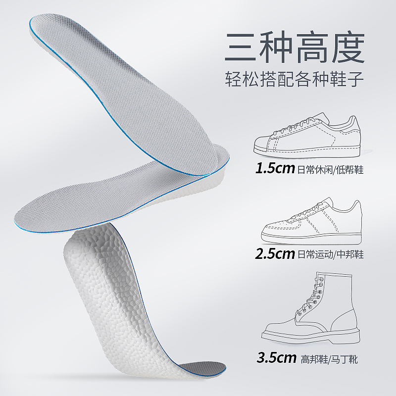 运动增高鞋垫主图（图ZMjUxOTU1MDQ4） - 电商 - 站酷设计师卸载游戏的小仙女原创素材 - 站酷ZCOOL