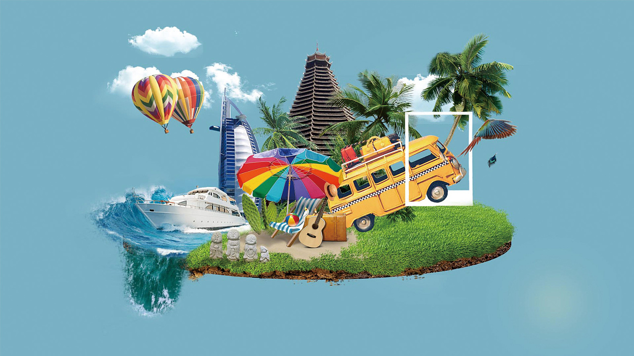 【合成banner】带着微博去旅行活动banner设计