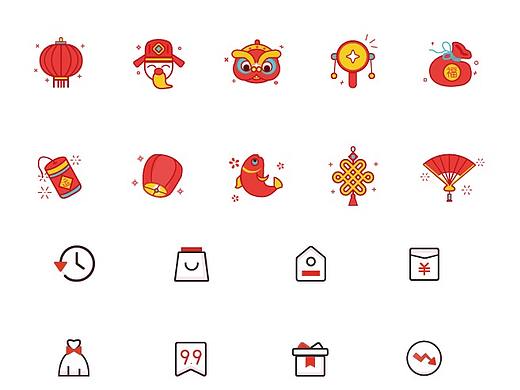 国风-新年活动图标