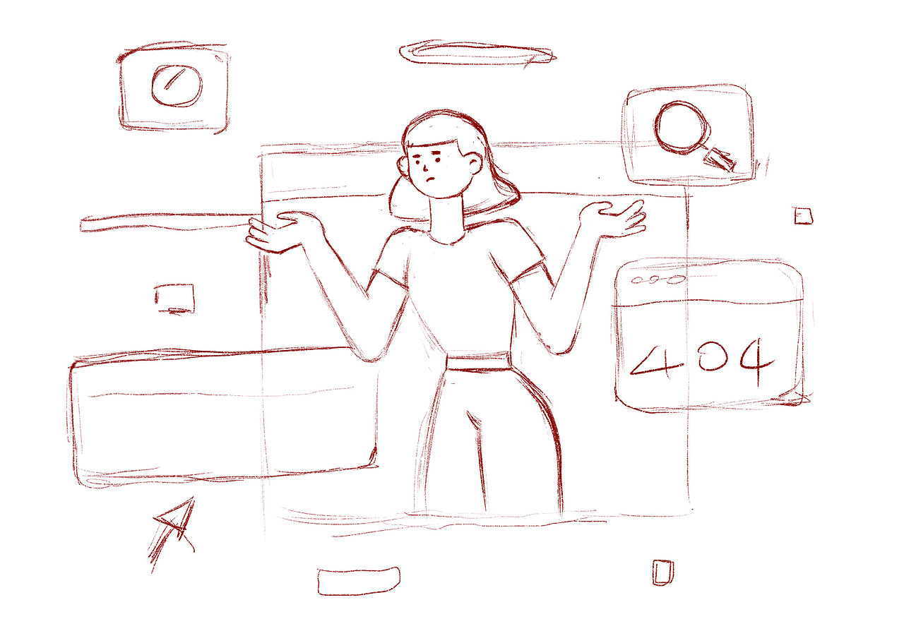 404页面插画设计临摹练习（图ZMTg4ODAwNzky） - 商业插画 - 站酷设计师小鲤鱼爱画画原创素材 - 站酷ZCOOL