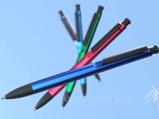 C4D产品动态设计-圆珠笔