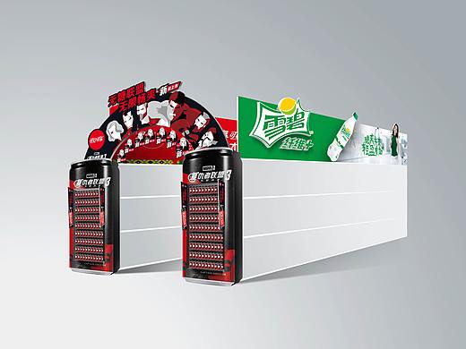 可口可乐零糖货架设计