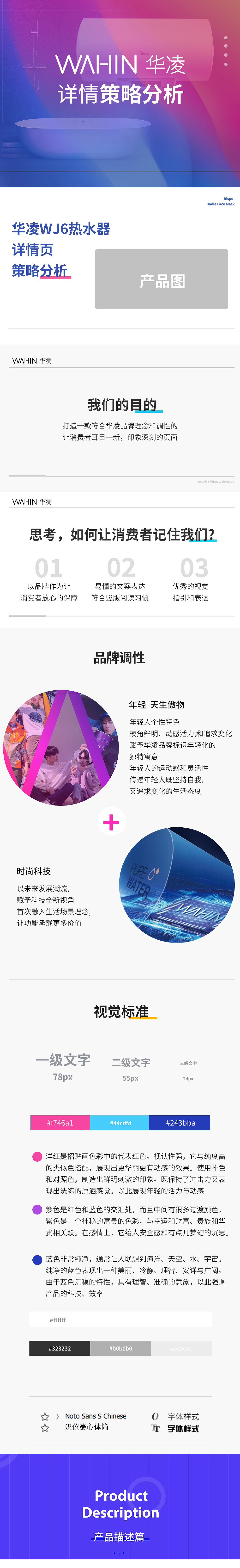 华凌WJ6热水器详情页策略分析（图ZMjY3NDA2ODI4） - 电商 - 站酷设计师红豆红豆红原创素材 - 站酷ZCOOL