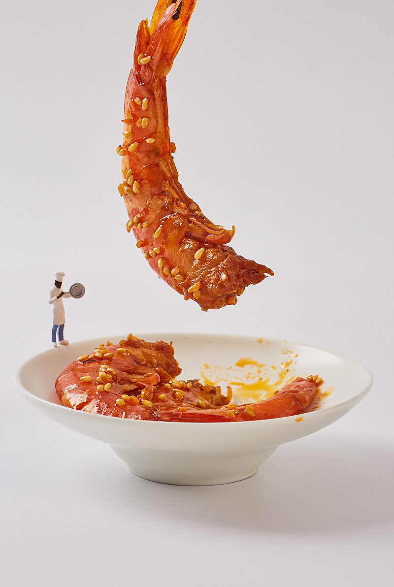 天府棒棒鸡 微距小人 商业摄影 美食摄影