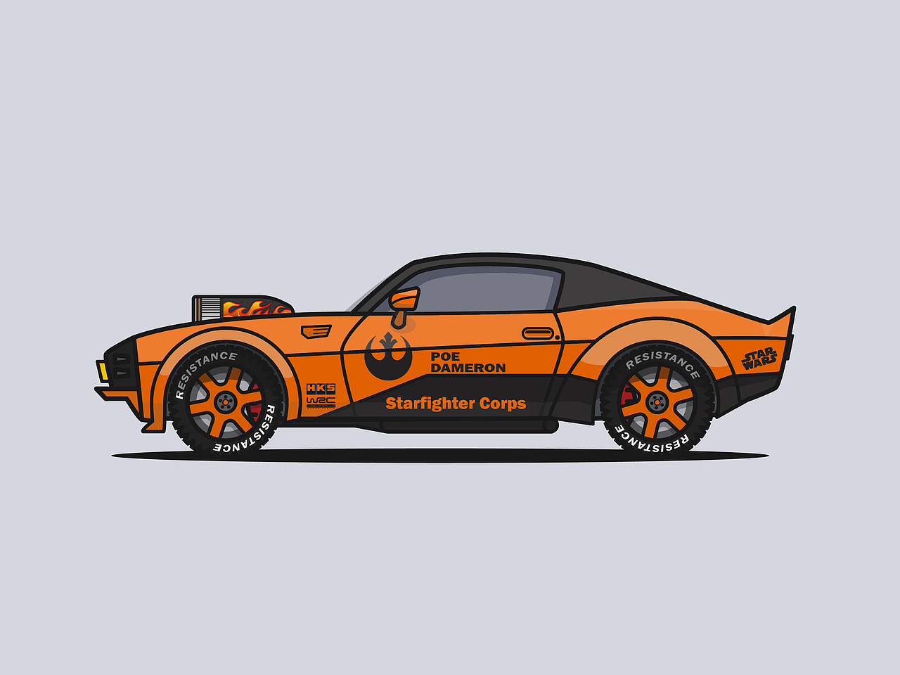 矢量风格 汽车 02|插画|概念设定|funkyshop_原创作品-站酷zcool