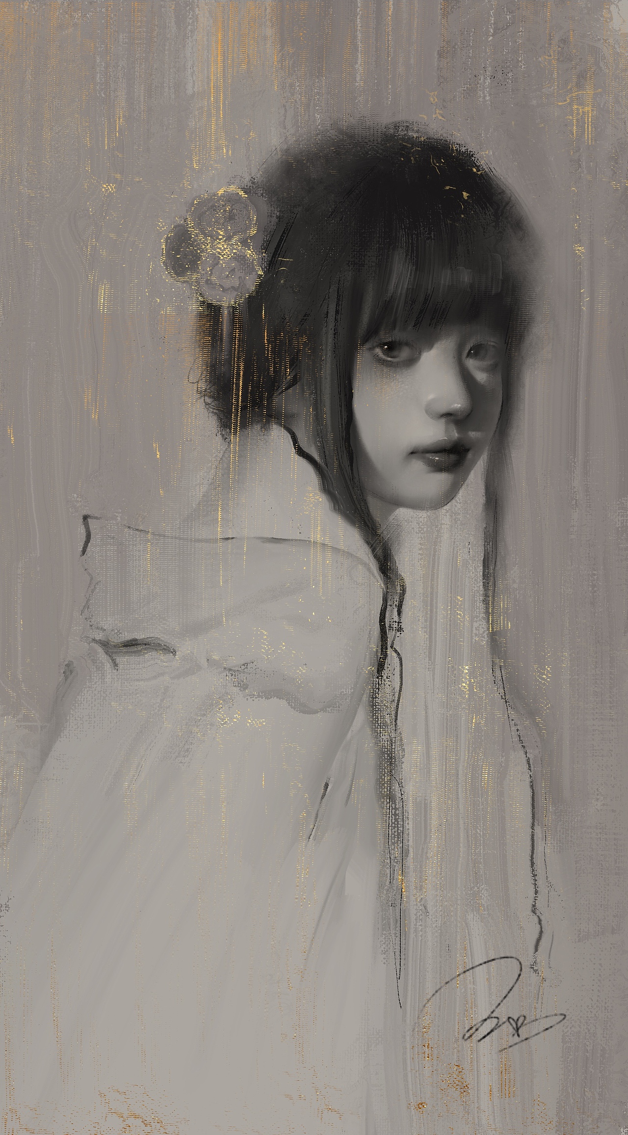 日常练习-厚涂人物（图ZMjc0NTM2MTYw） - 艺术插画 - 站酷设计师小王不吃糖3_3原创素材 - 站酷ZCOOL