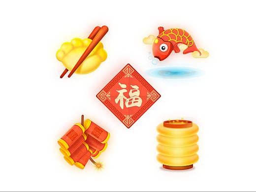 春节图标设计「福利附带矢量sketch源文件」
