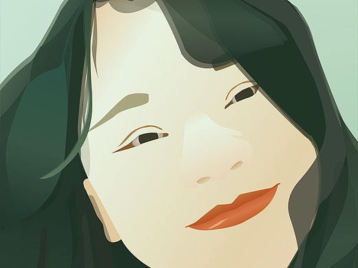原创人物头像插画--把你画成画