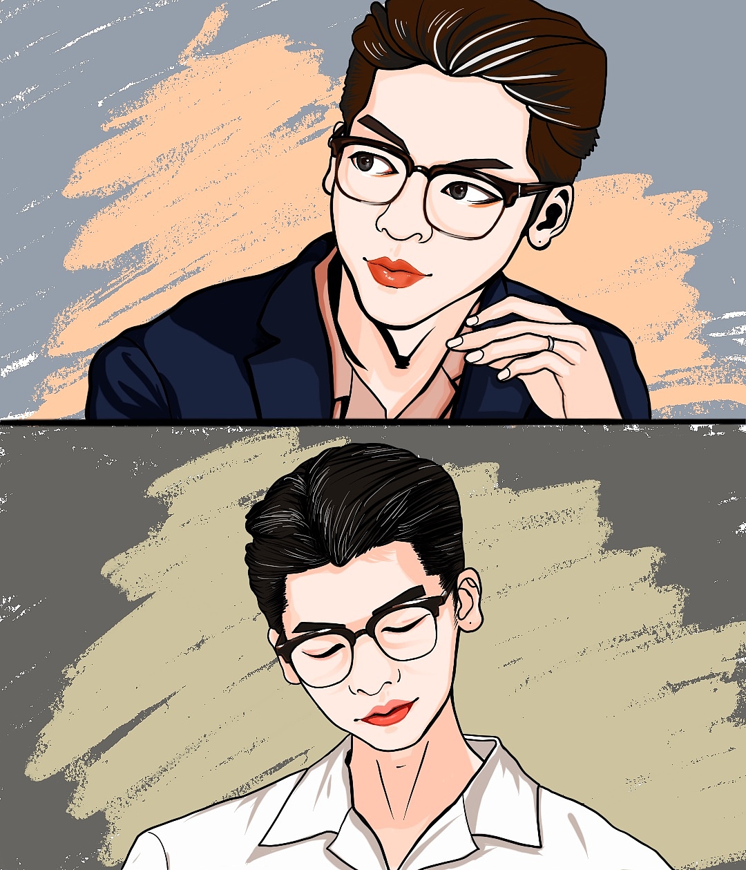 procreate 头像练习（图ZMjAyMDE0NTMy） - 创作习作 - 站酷设计师Maison皮卡万原创素材 - 站酷ZCOOL