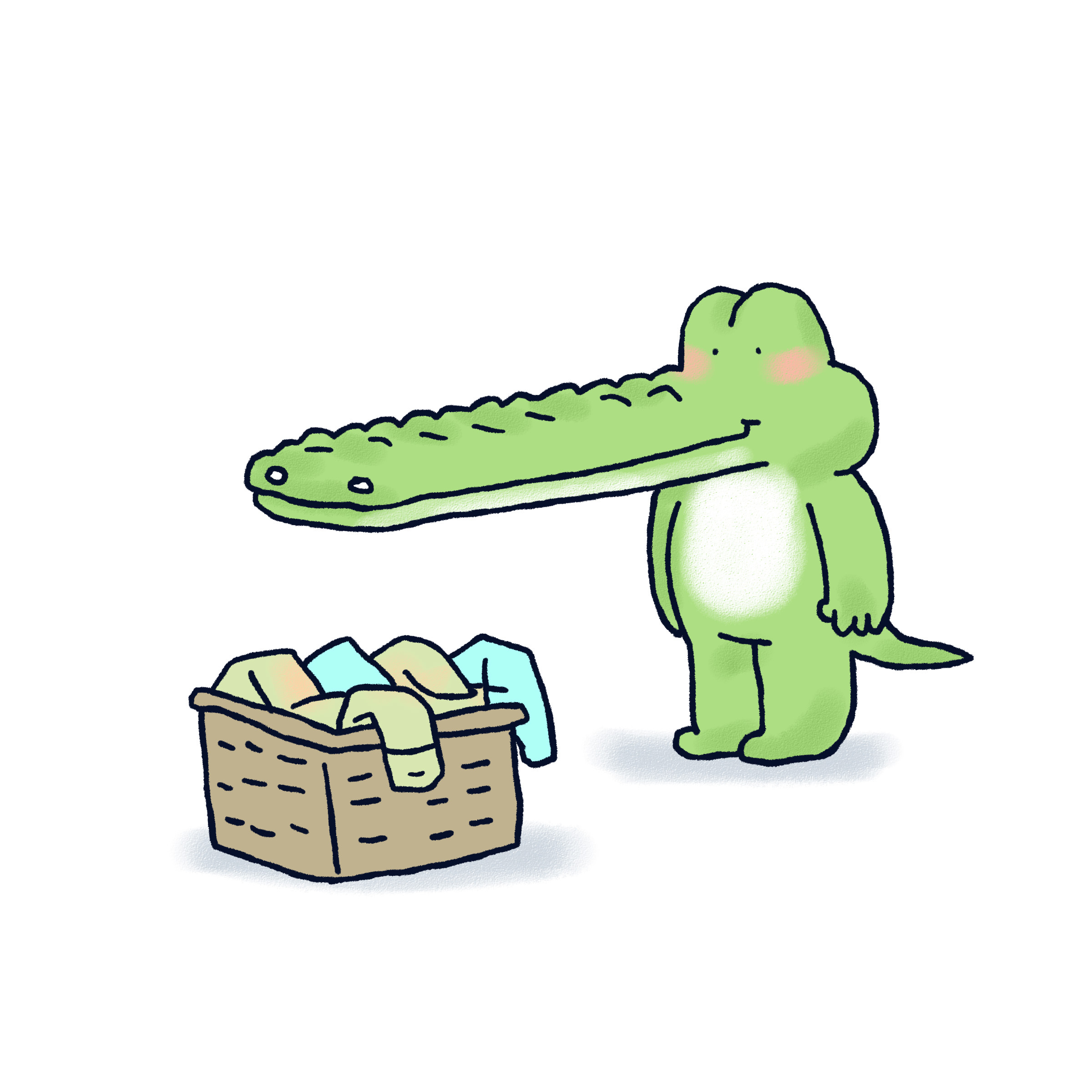 小鳄鱼照片卡通图片图片
