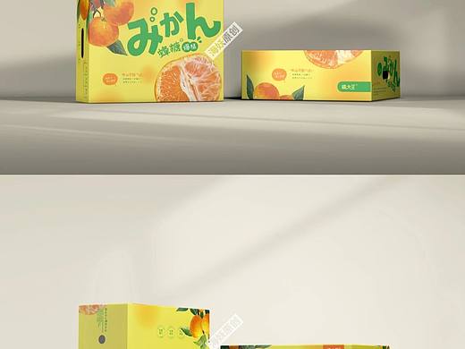 橘子冰糖橙沃柑水果包装设计礼盒包装袋