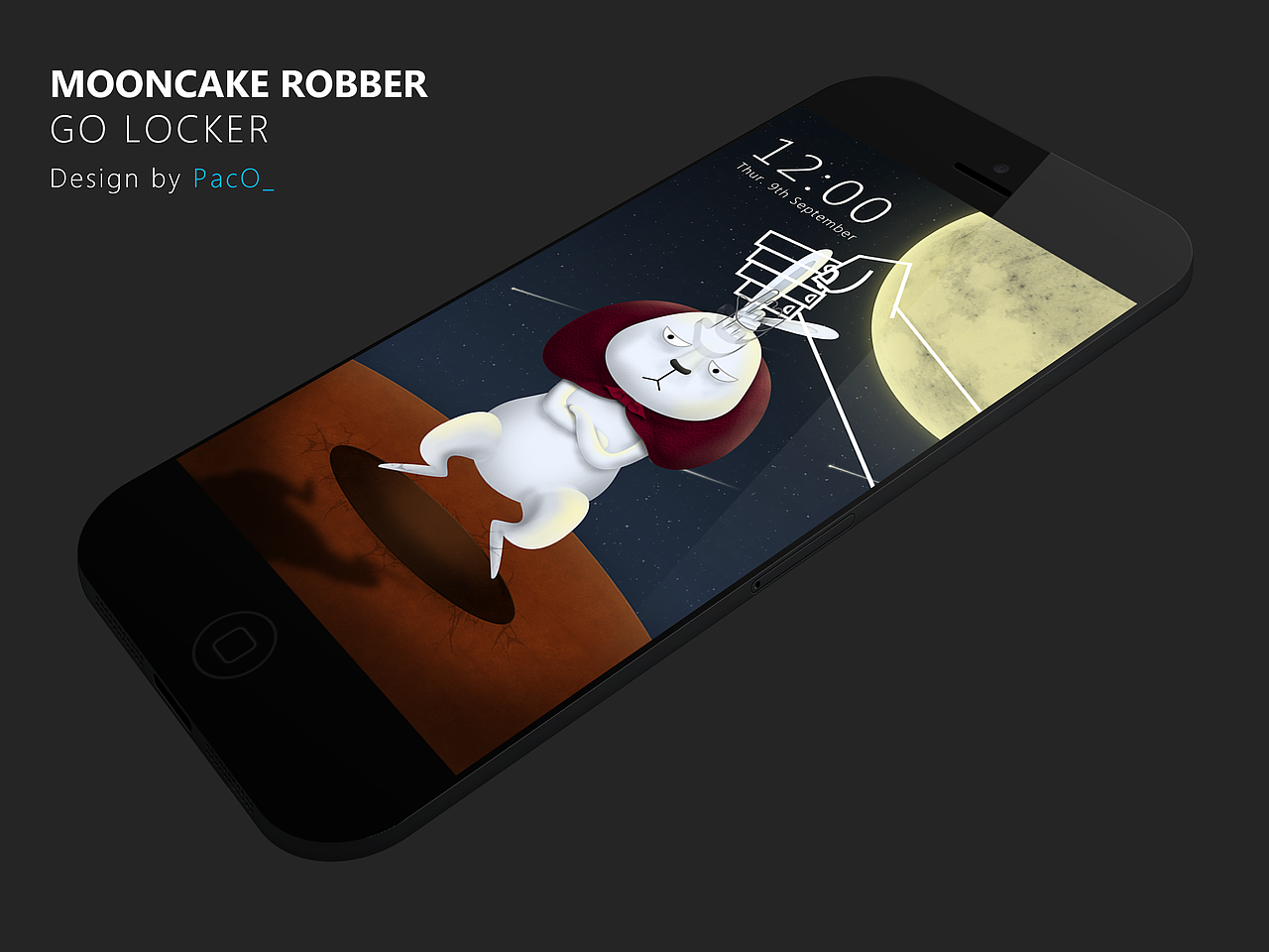 MOONCAKE ROBBER 月饼大盗 中秋主题（图ZMTEzODU4NzI=） - 主题/皮肤 - 站酷设计师PacO_原创素材 - 站酷ZCOOL