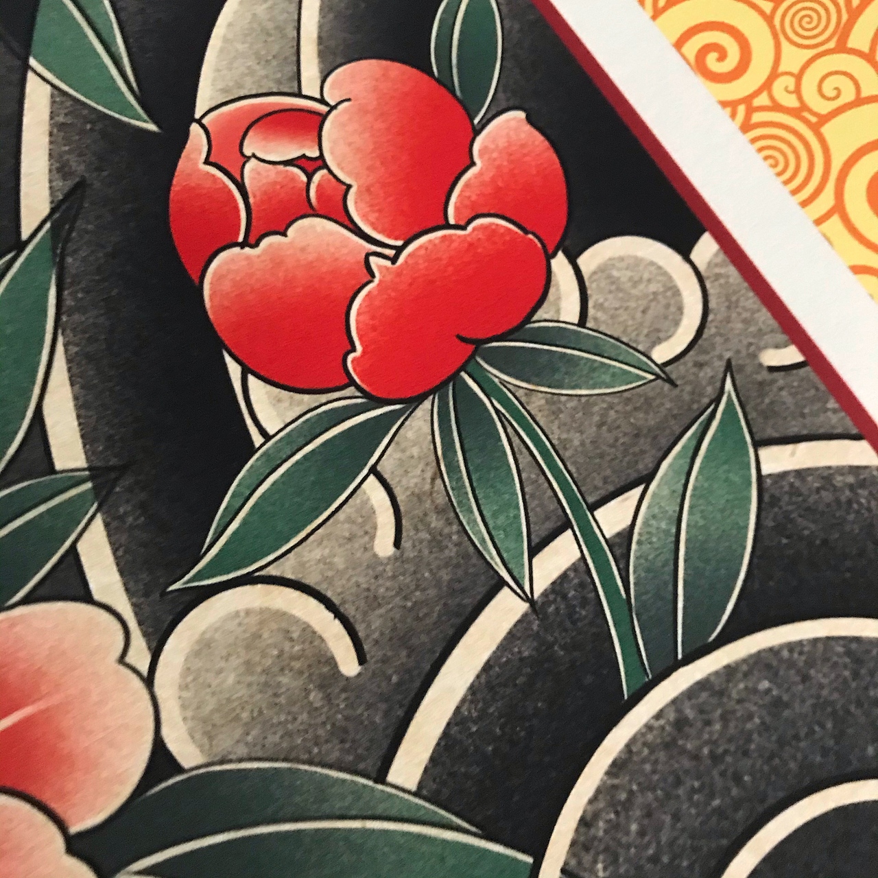 牡丹花臂/传统纹身/老传统纹身/男九原创