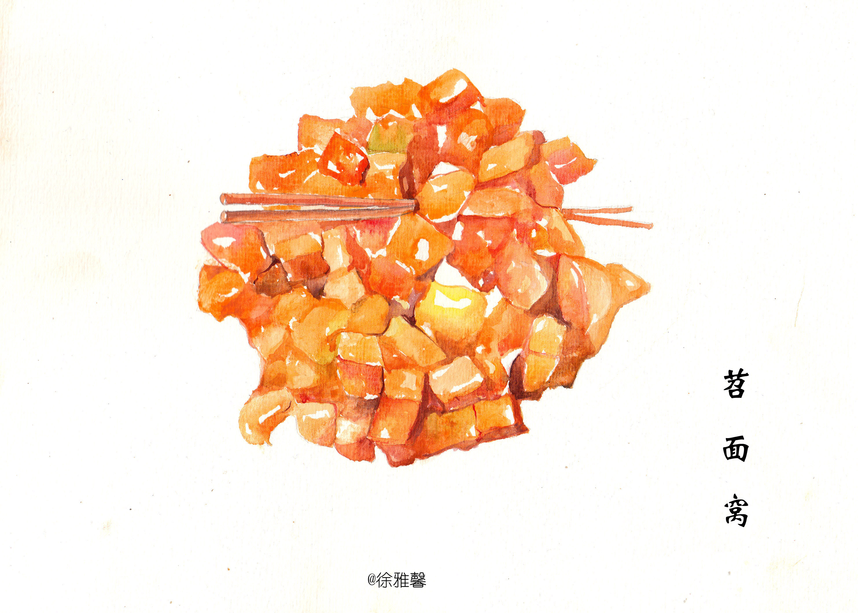 武汉美食手绘简笔画图片