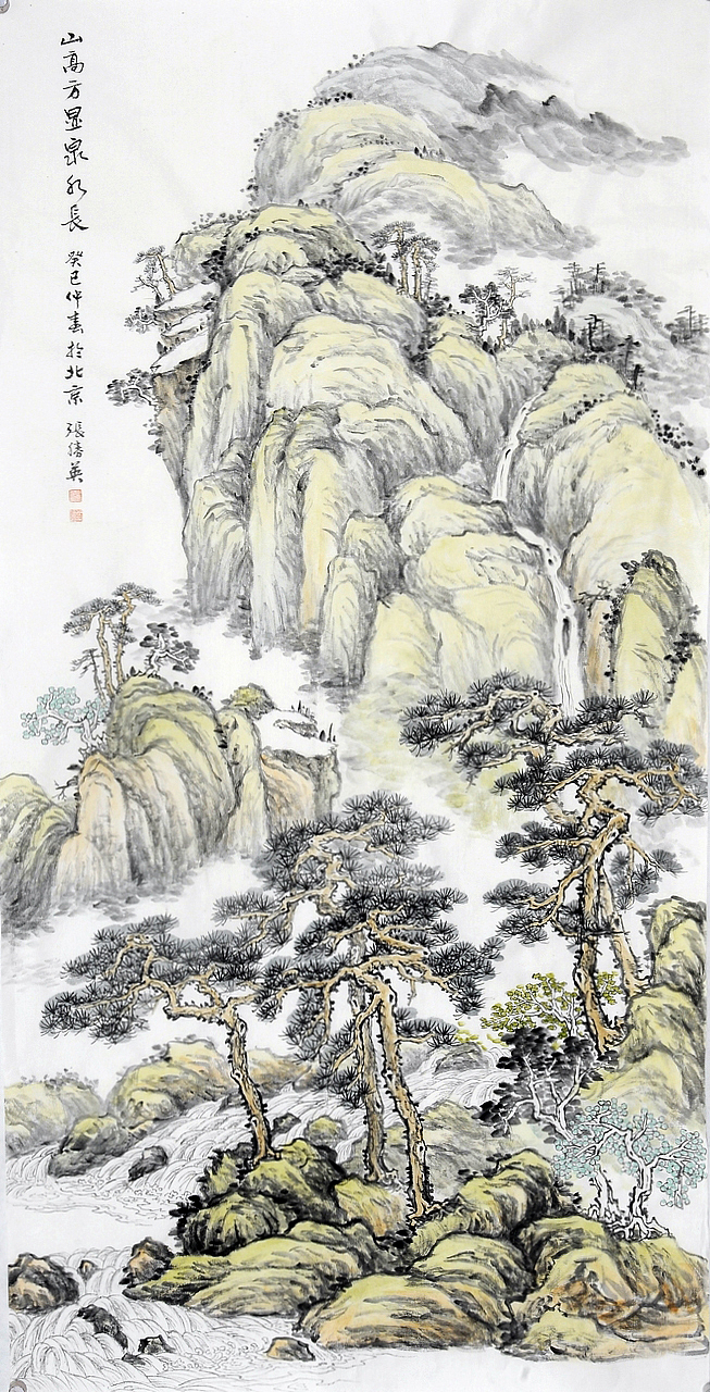 老师张胜英山水画（图ZMTM4MzYxMDk2） - 绘画 - 站酷设计师阻尼原创素材 - 站酷ZCOOL