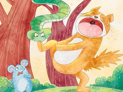 大臉貓的日常（個(gè)人主頁(yè)-ZNDU4NTM1MDg=） - 兒童插畫 - 站酷設(shè)計(jì)師林子插畫原創(chuàng)素材 - 站酷ZCOOL