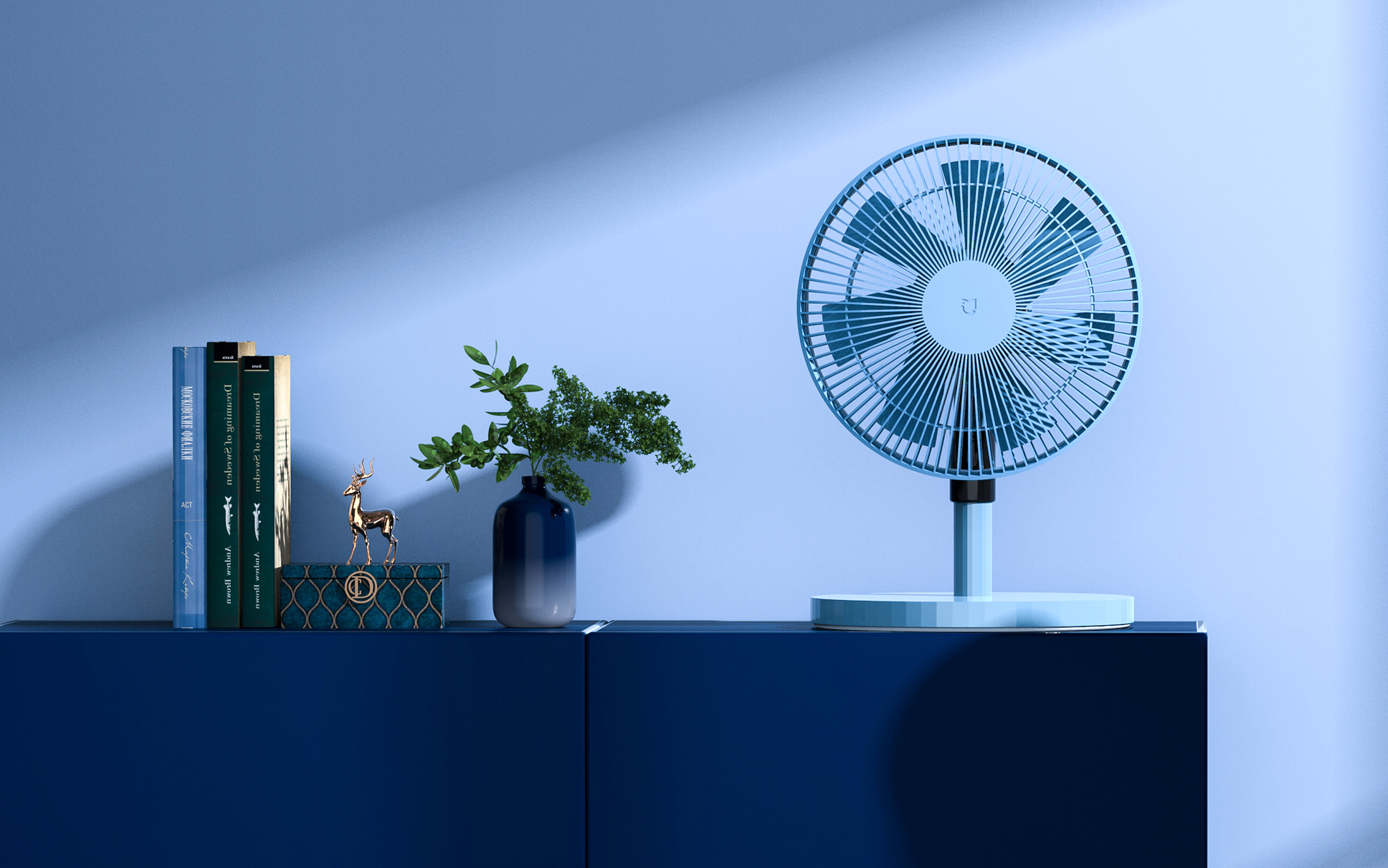 小清新风扇场景渲染|三维|场景|z50358578 - 原创作品 - 站酷 (zcool)