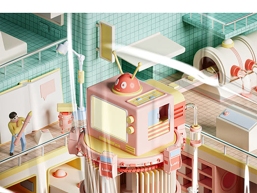 C4D场景渲染建模