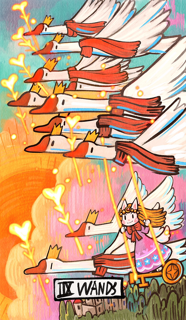 猫咪塔罗权杖和圣杯篇