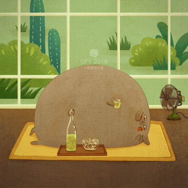 胖胖的世界（图ZMTIzODUyNTk2） - 艺术插画 - 站酷设计师冬季仙人掌原创素材 - 站酷ZCOOL