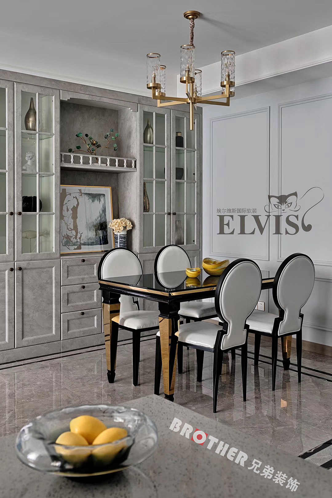 80㎡中粮鸿云现代轻奢装修,小户型装修设计