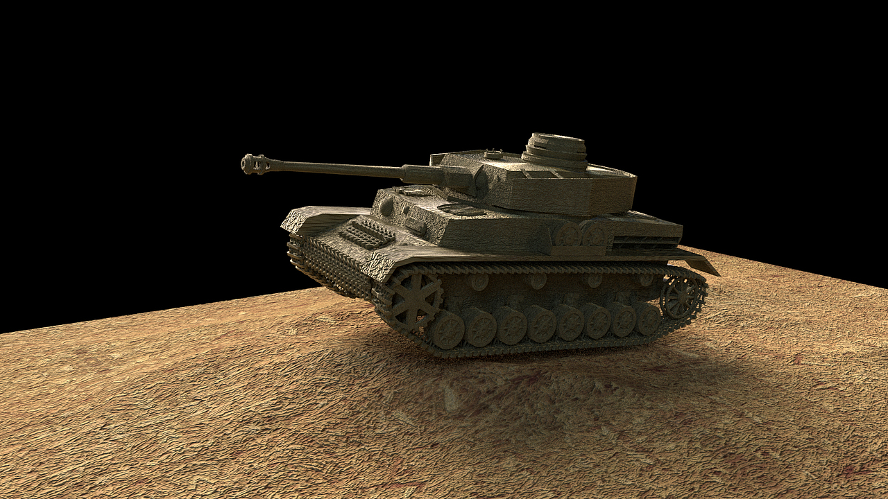 四号坦克c4d练习