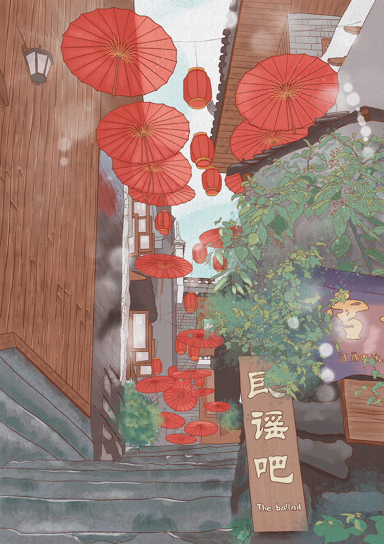 关于旅行日记——凤凰古城（图ZMjI4MjEzOTg4） - 商业插画 - 站酷设计师Sylvia杳亦之原创素材 - 站酷ZCOOL