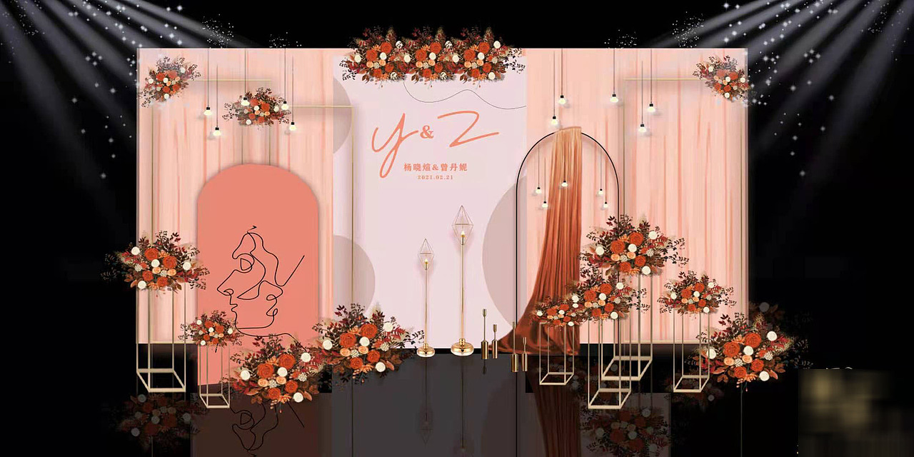 简约香槟色婚礼（图ZMjU0ODI0NTAw） - 展陈设计 - 站酷设计师巨蟹小叔叔原创素材 - 站酷ZCOOL