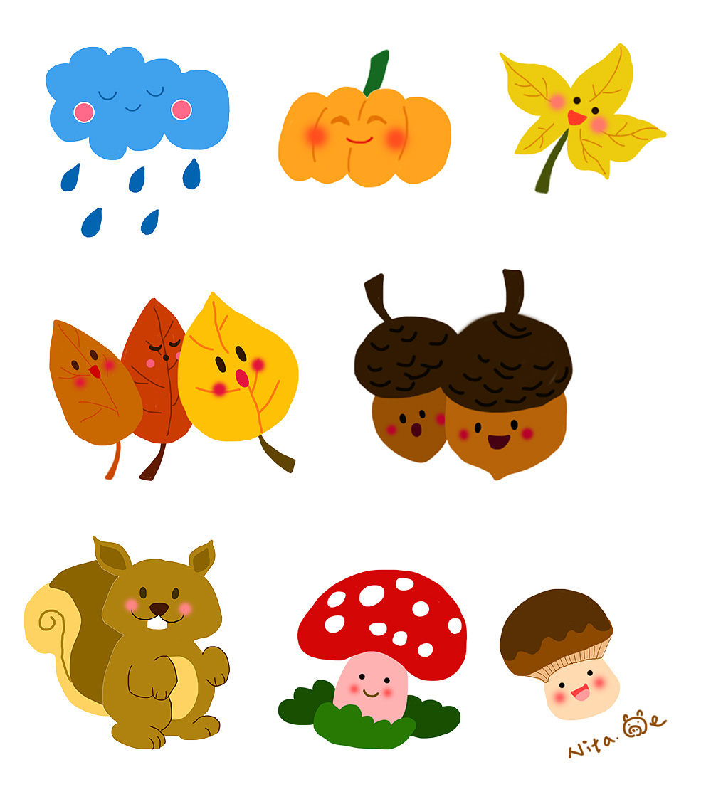 一些可爱贴纸|插画|儿童插画|皇上我是老佛爷 - 原创作品 - 站酷