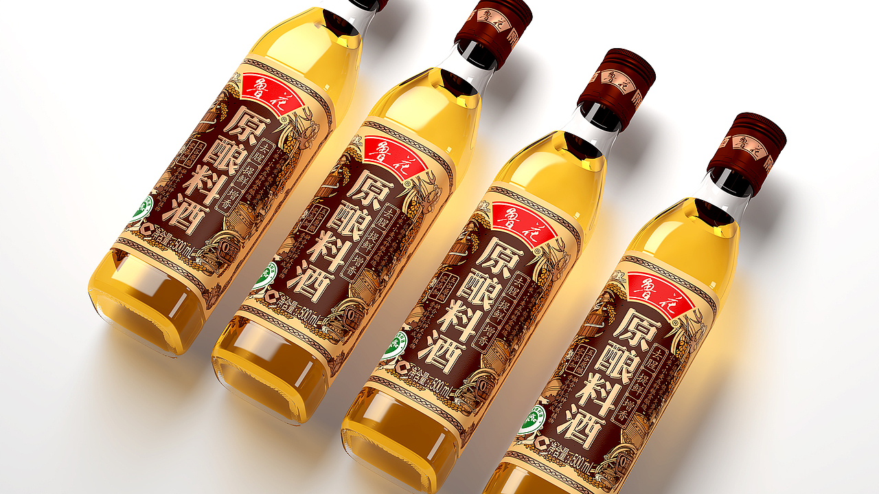 鲁花原酿料酒包装设计
