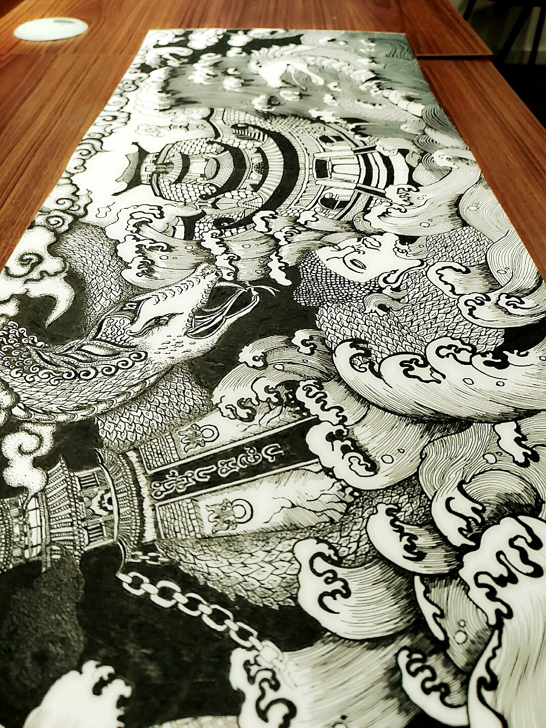 中国风系列长卷_手绘_黑白_纹身_插画（图ZNjEzNzA0MDA=） - 艺术插画 - 站酷设计师邹邹_安原创素材 - 站酷ZCOOL