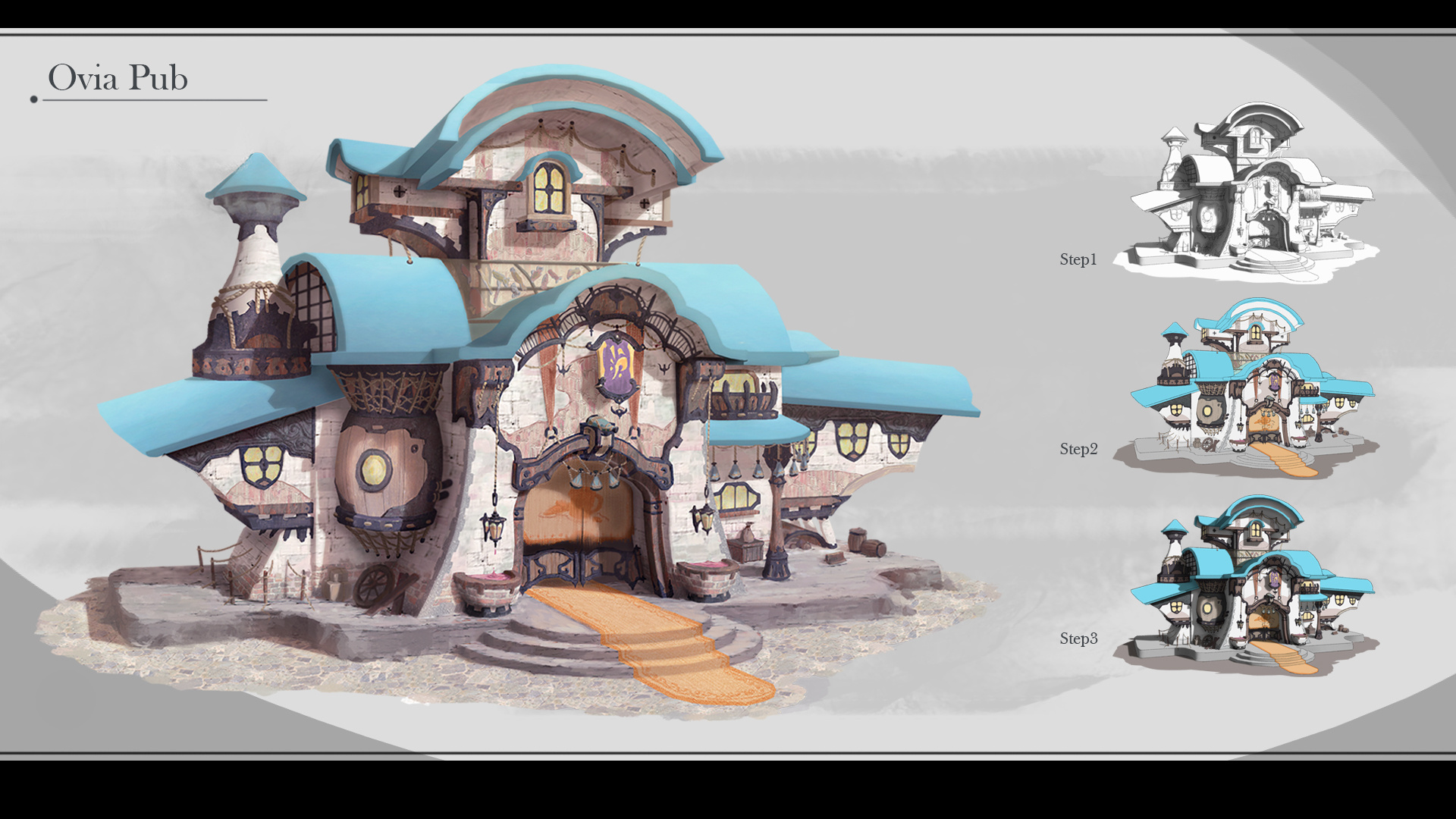 建筑单体练习|插画|游戏原画|提阿子 - 原创作品 - 站酷 (zcool)